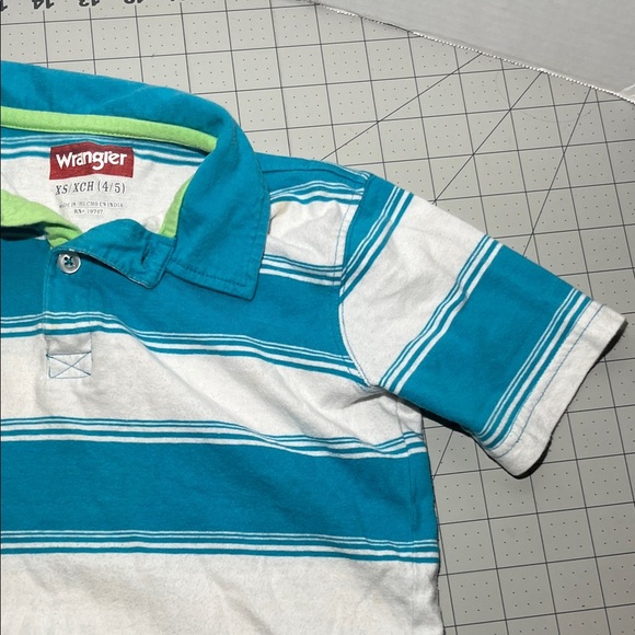 Wrangler Kids Teal and White Polo Shirt - Picture 5 of 9